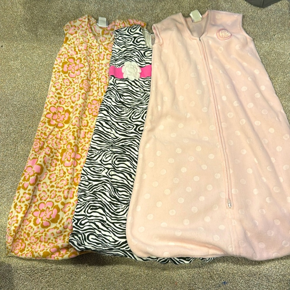 Three Halo sleep sacks! 6-12 months